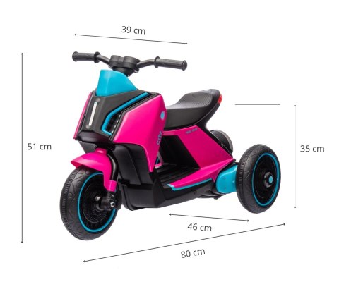 Milly Mally Milly Mally Pojazd na akumulator Skuter City Pink