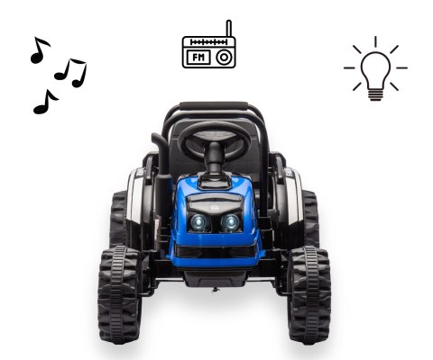 Milly Mally Milly Mally Pojazd na akumulator Traktor z przyczepą Farmer Blue