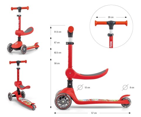 Milly Mally Milly Mally Scooter Fuzzy Red Milly Mally Milly Mally Scooter Fuzzy Red