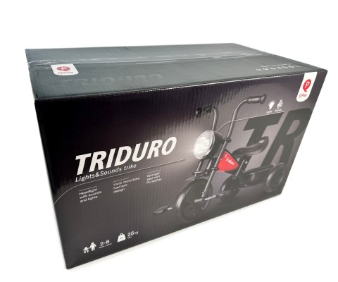 Qplay Qplay Rowerek Trójkołowy Triduro Red