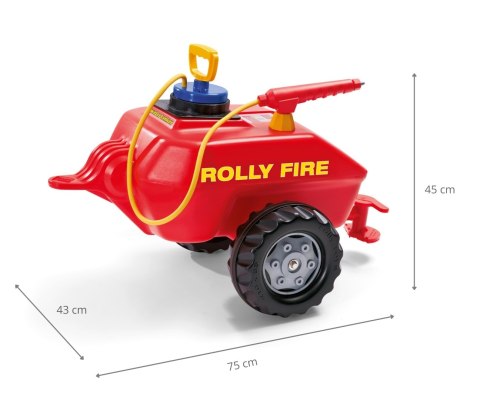 Rolly Toys Rolly Toys 122967 Cysterna Rolly - Vacumax Fire z Pompą i Sikawką czerwona Rolly Toys Rolly Toys 122967 Cysterna Rolly - Vacumax Fire z Pompą i Sikawką czerwona