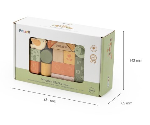 Viga Viga 44230 PolarB Drewniane klocki 50 elementów