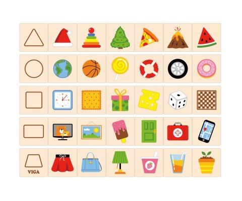 Viga Viga 44506 Puzzle - zestaw do nauki kształtów