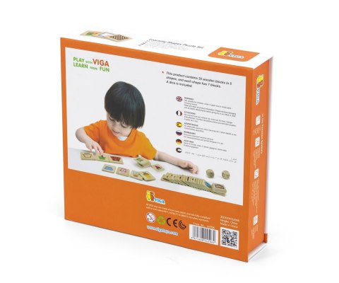 Viga Viga 44506 Puzzle - zestaw do nauki kształtów