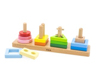 Viga Viga 44685 Klocki z sorterem kształtów - figury geometryczne