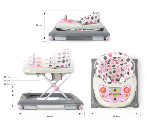 Milly Mally Milly Mally Chodzik dla Dziecka Patrol Pastel Dots