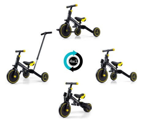 Milly Mally Milly Mally Rowerek 4w1 Optimus Plus Black