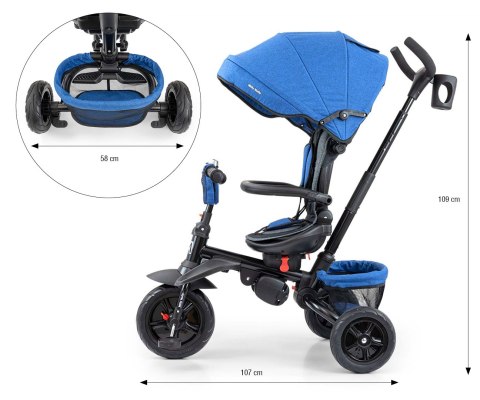 Milly Mally Rowerek Trójkołowy Stanley Rubber Navy-Black