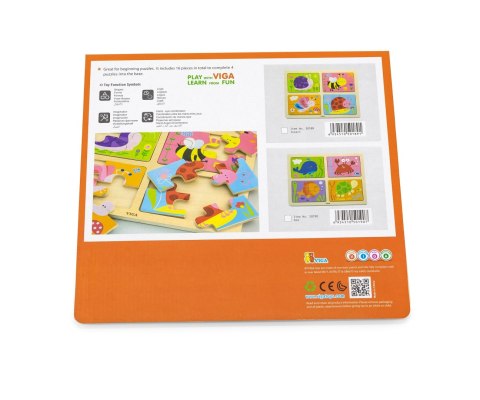Viga Viga 50190 Puzzle na podkładce 4w1 - morze