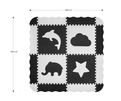 Milly Mally Mata piankowa puzzle Jolly 2x2 - Grey