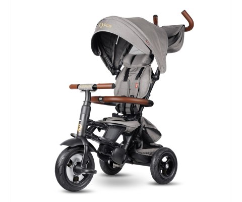 Qplay Qplay Rowerek Trójkołowy Rito Deluxe Rubber Grey