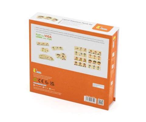 Viga Viga 44750 Zestaw puzzli z sekwencjami logicznymi - czynności