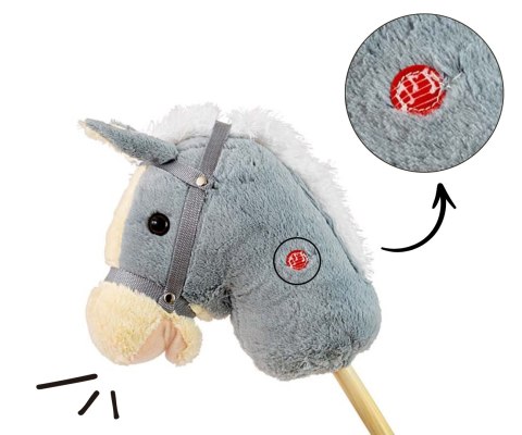 Milly Mally Milly Mally Hobby Koń na Kiju Grey