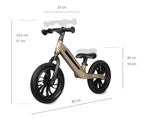 Qplay Qplay Rowerek Biegowy Racer Platinum