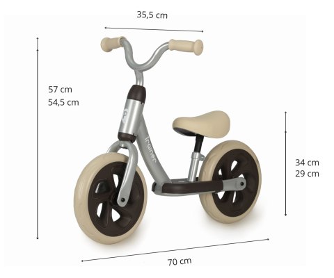 Qplay Qplay Rowerek Biegowy Trainer Silver