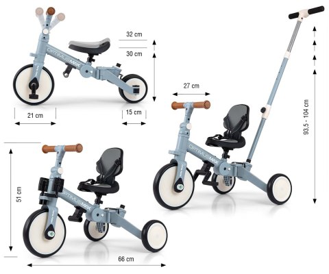 Milly Mally Milly Mally Rowerek 5w1 Optimus Max Denim