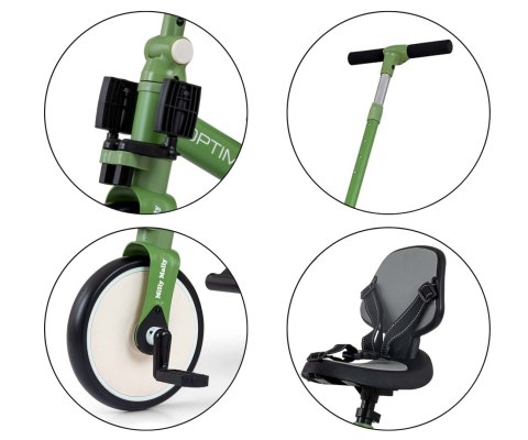 Milly Mally Milly Mally Rowerek 5w1 Optimus Max Green