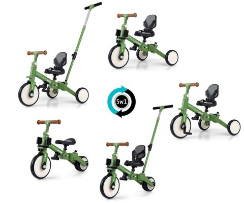 Milly Mally Milly Mally Rowerek 5w1 Optimus Max Green