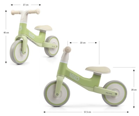 Milly Mally Milly Mally Rowerek Biegowy Velo Green