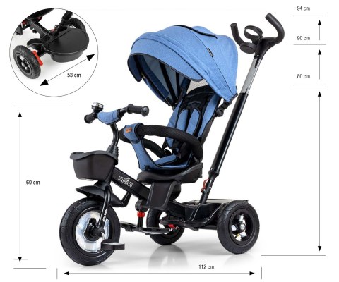 Milly Mally Milly Mally Rowerek Trójkołowy Movi Denim