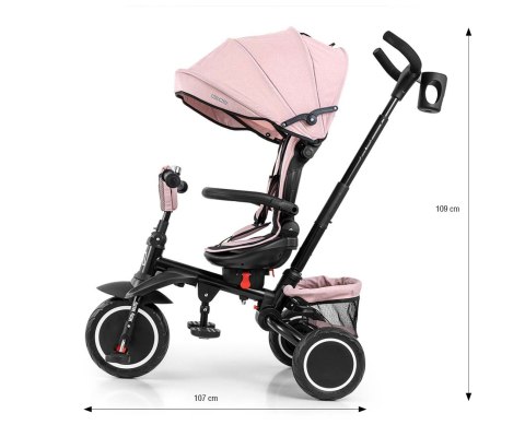 Milly Mally Milly Mally Rowerek Trójkołowy Stanley Rubber New Pink