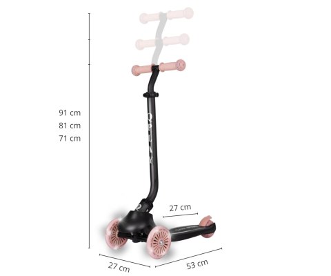 Qplay Qplay Hulajnoga Sema Evo 3w1 Coral Pink
