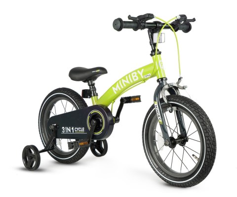 Qplay Qplay Rowerek Dziecięcy - Rowerek Biegowy Miniby 14 cali Green