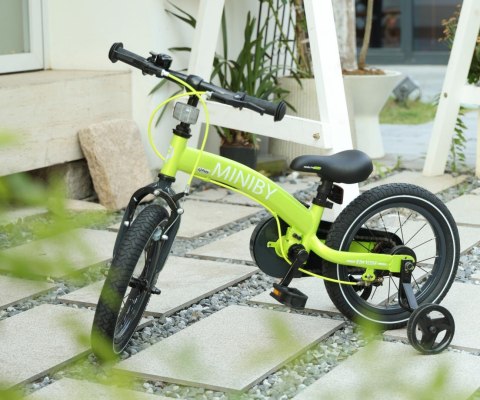 Qplay Qplay Rowerek Dziecięcy - Rowerek Biegowy Miniby 14 cali Green