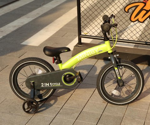 Qplay Qplay Rowerek Dziecięcy - Rowerek Biegowy Miniby 14 cali Green