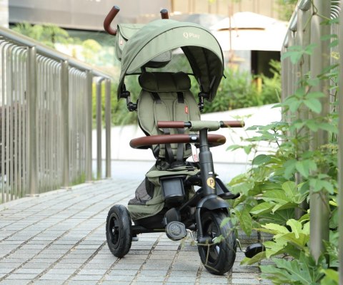 Qplay Qplay Rowerek Trójkołowy Rito Deluxe Rubber Olive
