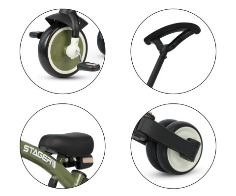 Qplay Qplay Rowerek Trójkołowy Stager 3w1 Green