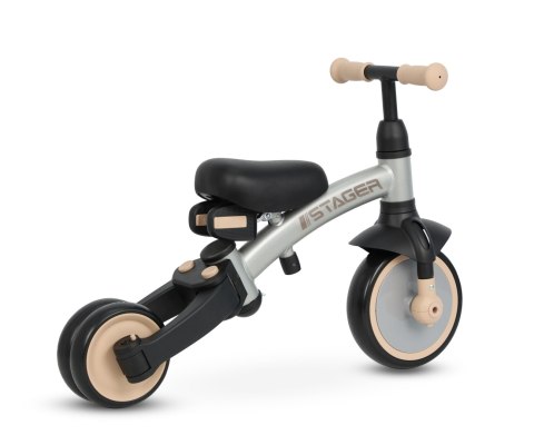 Qplay Qplay Rowerek Trójkołowy Stager 3w1 Silver