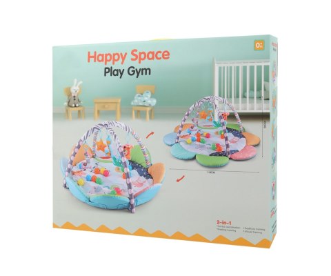 TinyMini TinyMini JL639-2A Mata edukacyjna 2w1 Kwiat Zoo