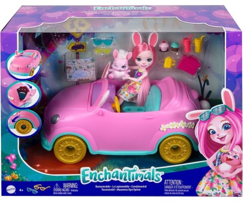 Mix Mattel Enchantimals HFC85 Zestaw Króliczkowóz z Lalką Bree Bunny