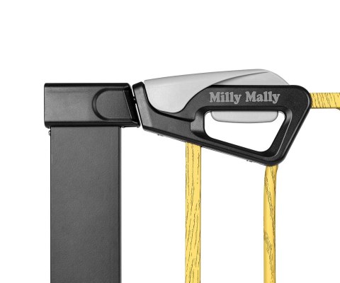 Milly Mally Milly Mally Bramka zabezpieczająca Barierka na schody z rozszerzeniami Guardy 104 Black Natural