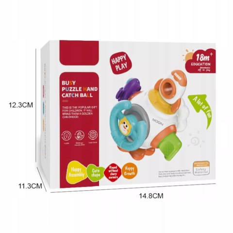 Edukacyjna kostka dla dzieci 18m + interaktywna kula sensoryczna 99-17