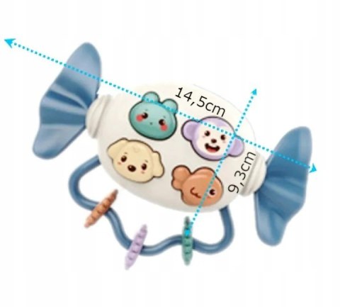 Grzechotka gryzak pozytywka dźwięki światła 66857N