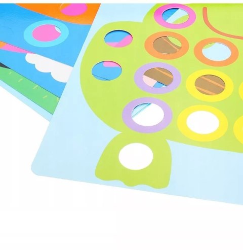 Mozaika Montessori guzikowa dla malucha układanka trening rączki