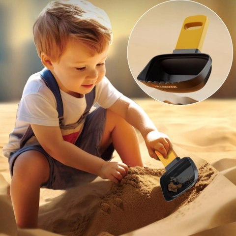 Edukacyjna koparka 4w1 dla dzieci lupa kompas łopatka do piasku 3+ TT9169