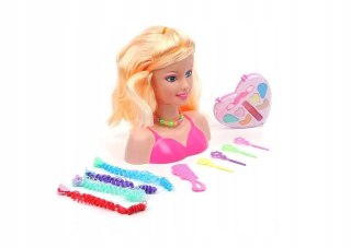 Głowa popiersie lalki do czesania i kreatywnych fryzur 358