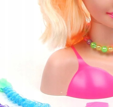 Głowa popiersie lalki do czesania i kreatywnych fryzur 358