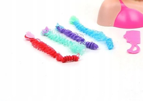 Głowa popiersie lalki do czesania i kreatywnych fryzur 358