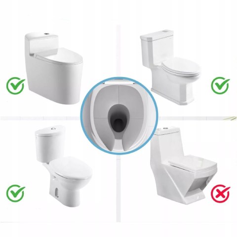 Składana nakładka podróżna turystyczna na sedes dla dzieci