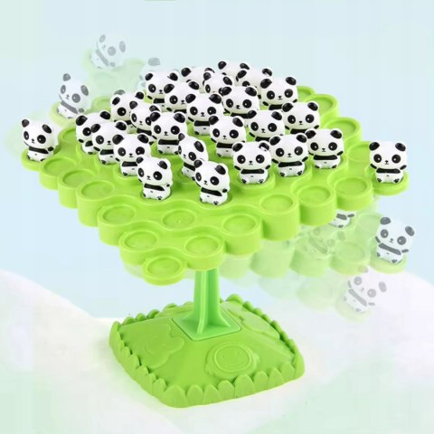 Gra Zręcznościowa Balansujące Skaczące Pandy Drzewo 50el dla dzieci 97A