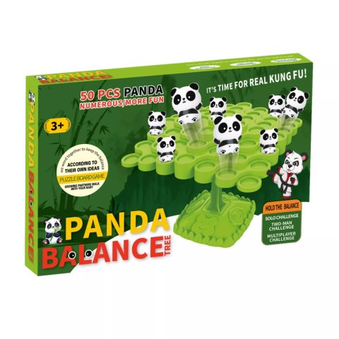 Gra Zręcznościowa Balansujące Skaczące Pandy Drzewo 50el dla dzieci 97A