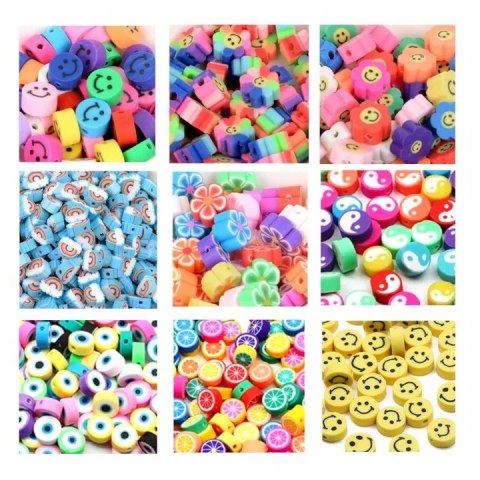 Kreatywny zestaw koralików polimerowych do tworzenia biżuterii N088-5A