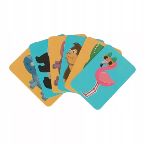 Układanka magnetyczna Montessori zwierzęta puzzle edukacyjne 47 magnesów