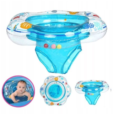 Fotelik niebieski kółko do pływania grzechotki 313N