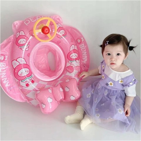 Kółko koło ponton dla dzieci do pływania króliki kierownica 310R