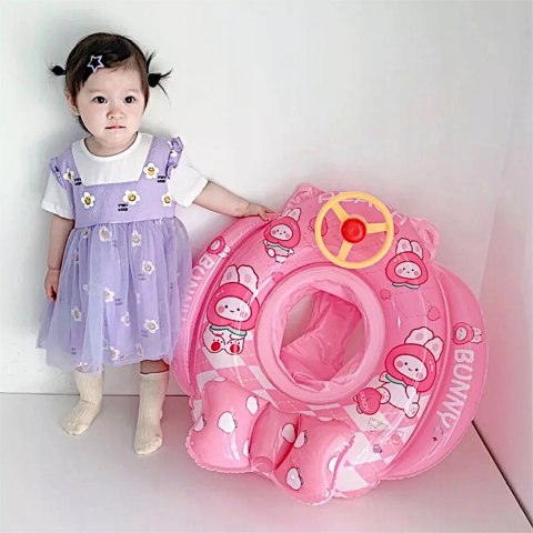 Kółko koło ponton dla dzieci do pływania króliki kierownica 310R